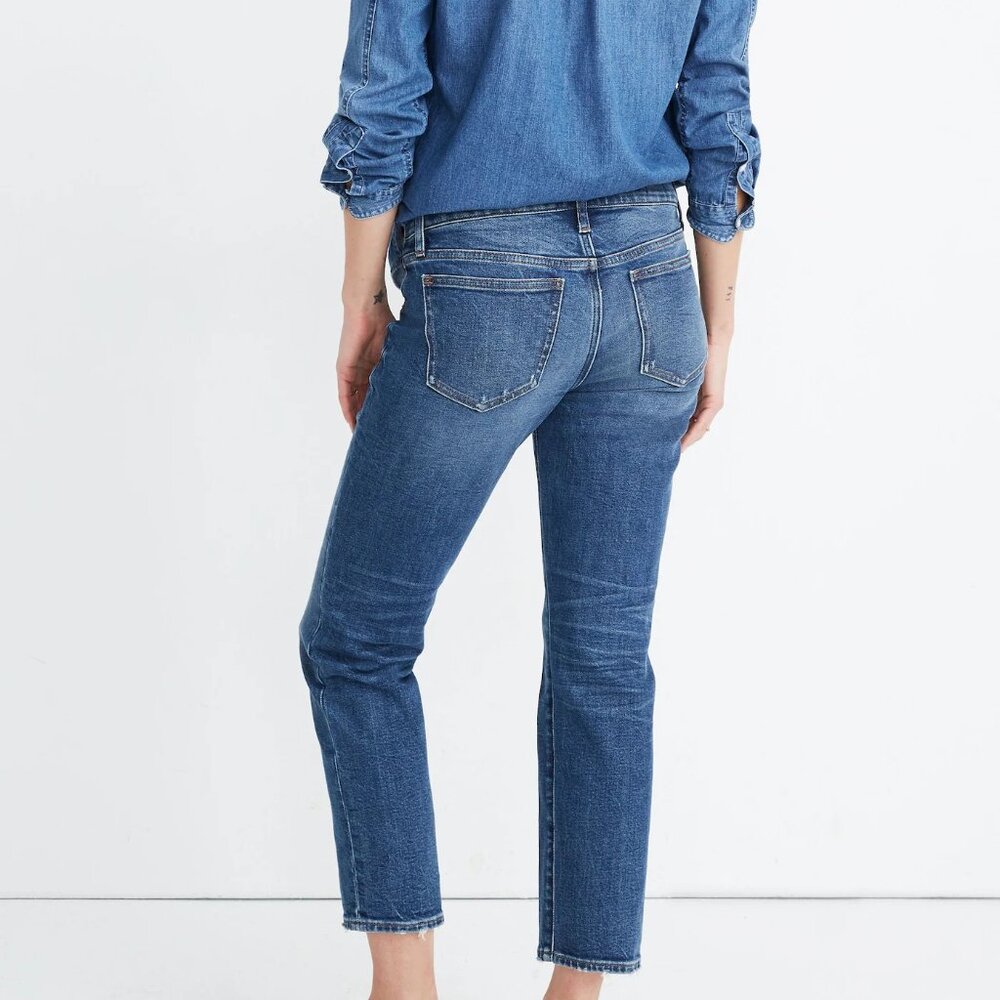 Madewell Maternity Side-Panel Classic Straight Jean